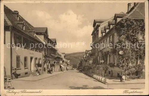 Triberg Schwarzwald Hauptstrasse Kat. Triberg im Schwarzwald