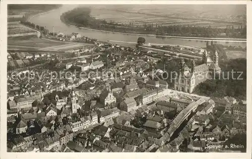 Speyer Rhein Luftaufnahme Kat. Speyer