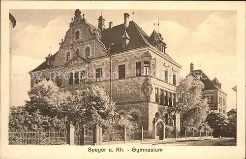 Speyer Rhein Gymnasium Kat. Speyer