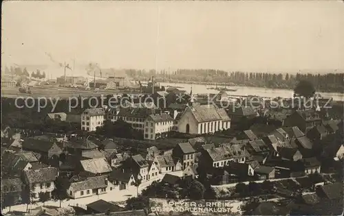 Speyer Rhein mit St.Magdalenenkloster Kat. Speyer