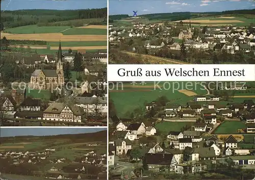 Welschen Ennest Kirche Gesamt und Teilansichten Kat. Kirchhundem