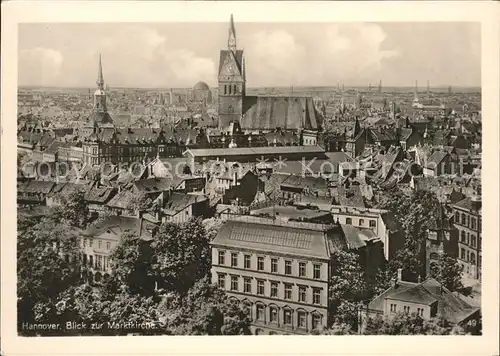 Hannover Blick zur Marktkirche Kat. Hannover