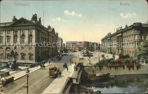 Berlin Schlossplatz Denkmal Bruecke Kat. Berlin