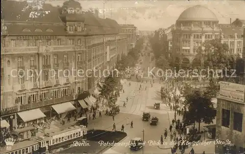 Berlin Potsdamer Platz Strassenbahn Autos Kat. Berlin