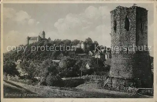 Montabaur Westerwald Schloss mit Wolfsturm Kat. Montabaur