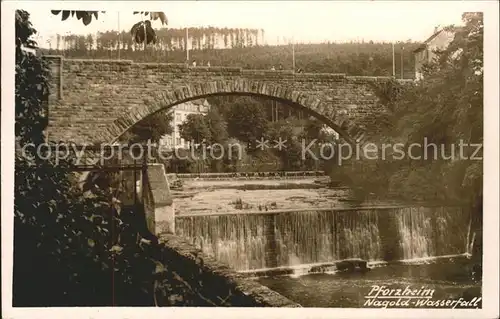 Pforzheim Nagold Wasserfall Kat. Pforzheim