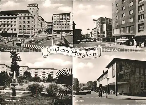 Pforzheim Industriehaus Leopoldstrasse Jahnhalle Kat. Pforzheim