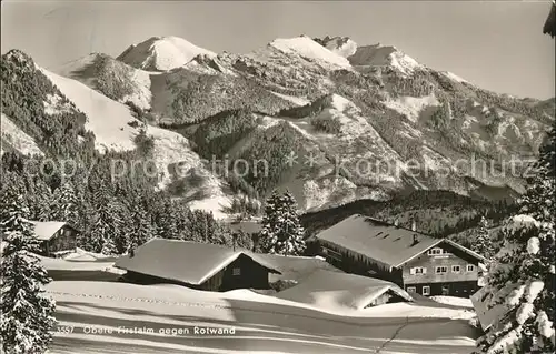 Neuhaus Schliersee Obere Firstalm gegen Rotwand Kat. Schliersee