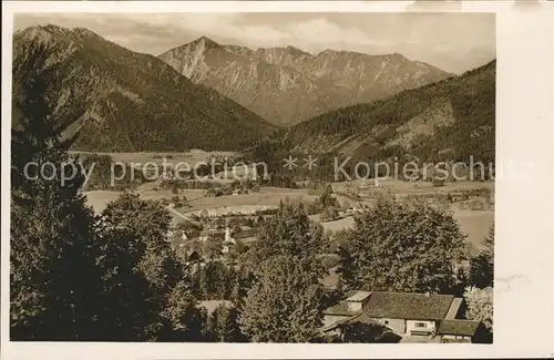 Birkenstein Schwaigeralm mit Blick auf Fischbachau Kat. Fischbachau