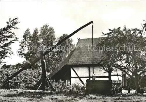 Klockenhagen Freilichtmuseum Ziehbrunnen Backhaus Kat. Ribnitz Damgarten