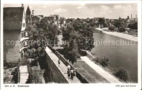 Ulm Donau Stadtmauer Kat. Ulm