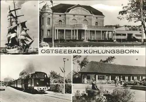 Kuehlungsborn Ostseebad Segelschulschiff Wilhelm Pieck FDGB Meeresschwimmhalle Gaststaette Baltic Eisenbahn Molly Konzertgarten Kat. Kuehlungsborn