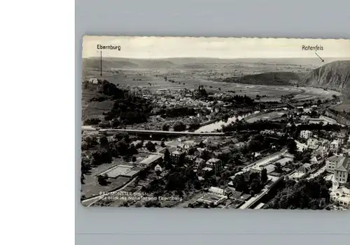 Bad Muenster Stein Ebernburg Fliegeraufnahme / Bad Muenster am Stein-Ebernburg /Bad Kreuznach LKR