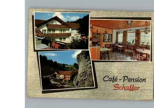 Pottenstein Oberfranken Cafe Pension Schaffer / Pottenstein /Bayreuth LKR