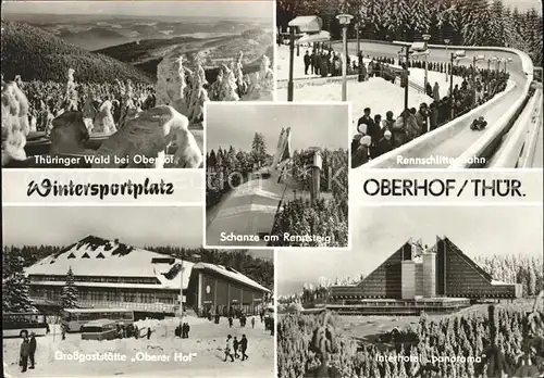 Oberhof Thueringen Interhotel "Panorama" u.Grossgaststaette "Oberer Hof" Kat. Oberhof Thueringen