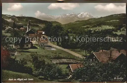 Aach Oberstaufen Teilansicht Kat. Oberstaufen