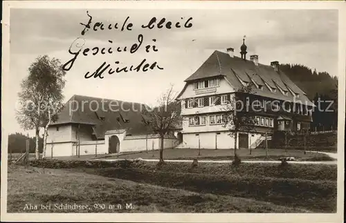 Aha Schluchsee Gasthaus zum Auerhahn Kat. Schluchsee