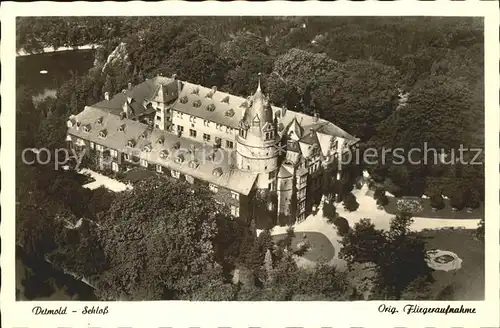 Detmold Schloss Fliegeraufnahme Kat. Detmold