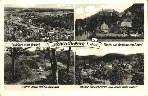 Hohenlimburg Schloss Lennebruecke Maerchenwald Kat. Hagen