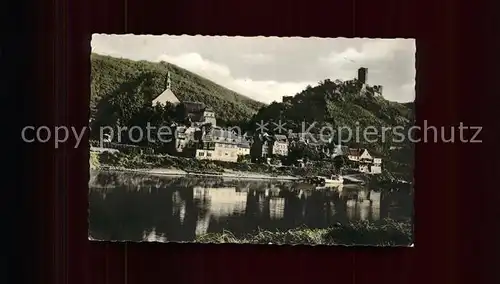 Beilstein Mosel Ortsansicht mit Burg Altdeutsche Gaststaette Haus Lipmann Kat. Beilstein