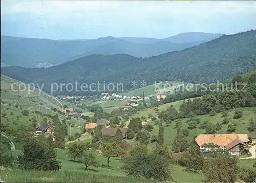 Bermersbach Gengenbach Panorama Ferienort im Bermersbachtal Schwarzwald Kat. Gengenbach