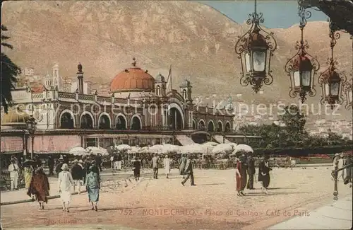 ka07626 Monte-Carlo Place du Casino Cafe de Paris Kategorie. Monte-Carlo Alte Ansichtskarten