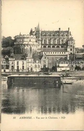 Amboise Vue sur le Chateau Kat. Amboise