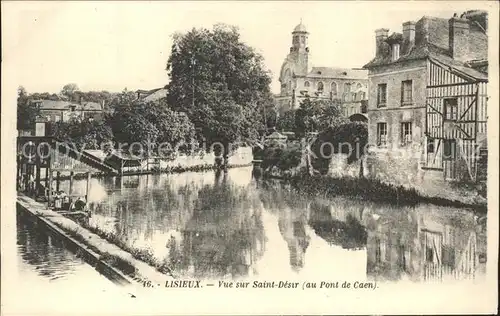 Lisieux Vue sur l Eglise Saint Desir Pont de Caen Kat. Lisieux