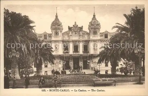 ka09011 Monte-Carlo Le Casino Kategorie. Monte-Carlo Alte Ansichtskarten