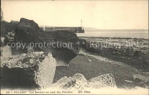 Fecamp Les Rochers au pied des Falaises Kat. Fecamp