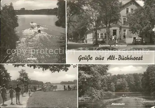 Alt Buchhorst Peetzsee Gaststaette am Moellensee Kiesschacht Kat. Gruenheide Mark