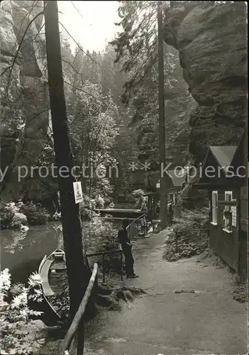 Hinterhermsdorf Obere Schleuse Partie Kat. Sebnitz