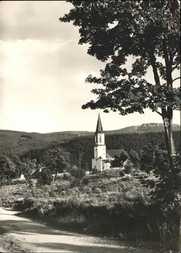 Johanngeorgenstadt Blick zur Kirche Kat. Johanngeorgenstadt