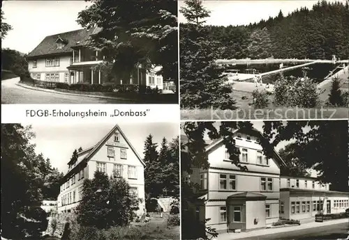 Elend Harz Haus Waldgarten Erholungsheim Donbass Haus Elendstal Kat. Elend Harz