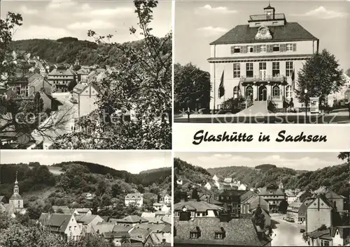 Glashuette Sachsen Teilansichten Kat. Glashuette Sachsen