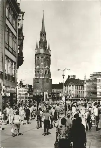 Halle Saale Blick zum Roten Turm Kat. Halle