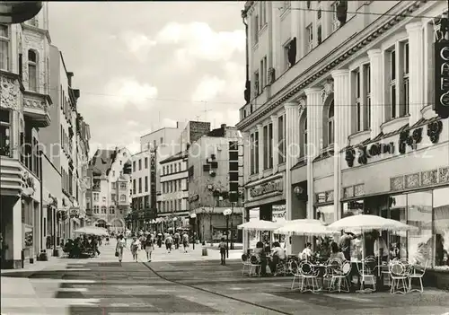 Halle Saale Klement Gottwald Str Strassencafes Kat. Halle