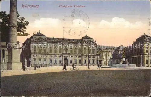 Wuerzburg Koenigliche Residenz Denkmal Kat. Wuerzburg