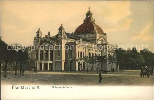 Frankfurt Main Schauspielhaus Ideal Postkarte Kat. Frankfurt am Main