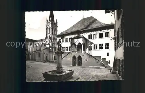 Bern BE Rathaus Brunnen Kat. Bern