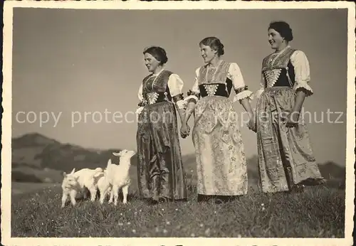 Appenzell IR Appenzeller Trachten Laemmer Kat. Appenzell