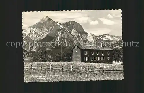 Wildhaus SG Naturfreundehaus Seegueetli Blick gegen Schafberg Appenzeller Alpen Kat. Wildhaus