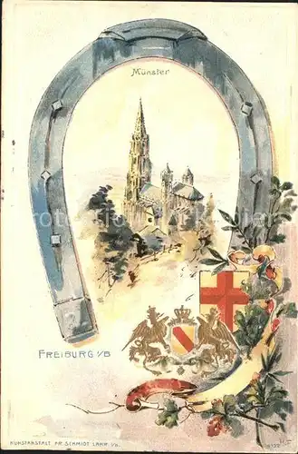 Freiburg Breisgau Hufeisen Muenster / Freiburg im Breisgau /Breisgau-Hochschwarzwald LKR