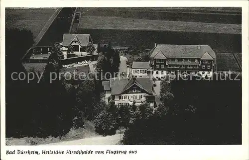 Bad Duerrheim Heilstaette Hirschhalde Fliegeraufnahme / Bad Duerrheim /Schwarzwald-Baar-Kreis LKR