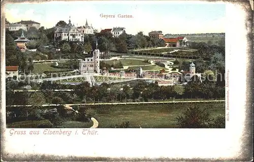 Eisenberg Thueringen Geyers Garten / Eisenberg /Saale-Holzland-Kreis LKR