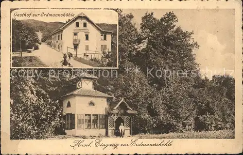 Hasel Eingang zur Erdmannshoehle Gasthof / Hasel /Loerrach LKR