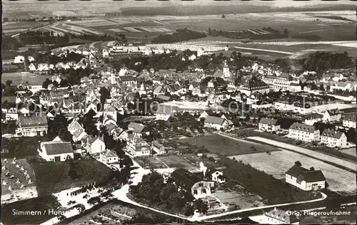 Simmern Hunsrueck Fliegeraufnahme / Simmern/ Hunsrueck /Rhein-Hunsrueck-Kreis LKR