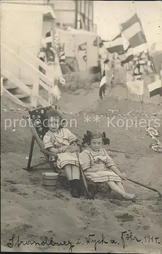 Wyk Foehr Strand Kinderfoto / Wyk auf Foehr /Nordfriesland LKR