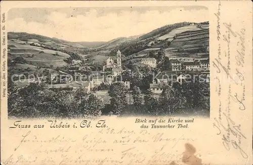 Urbeis Blick auf Kirche und Taunacher Tal / Urbeis /Arrond. de Selestat-Erstein