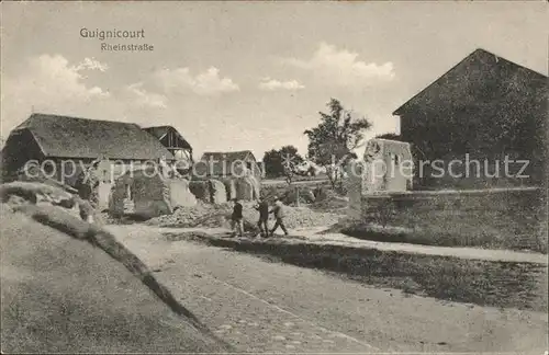 Guignicourt Rheinstrasse Truemmer 1. Weltkrieg / Guignicourt /Arrond. de Laon